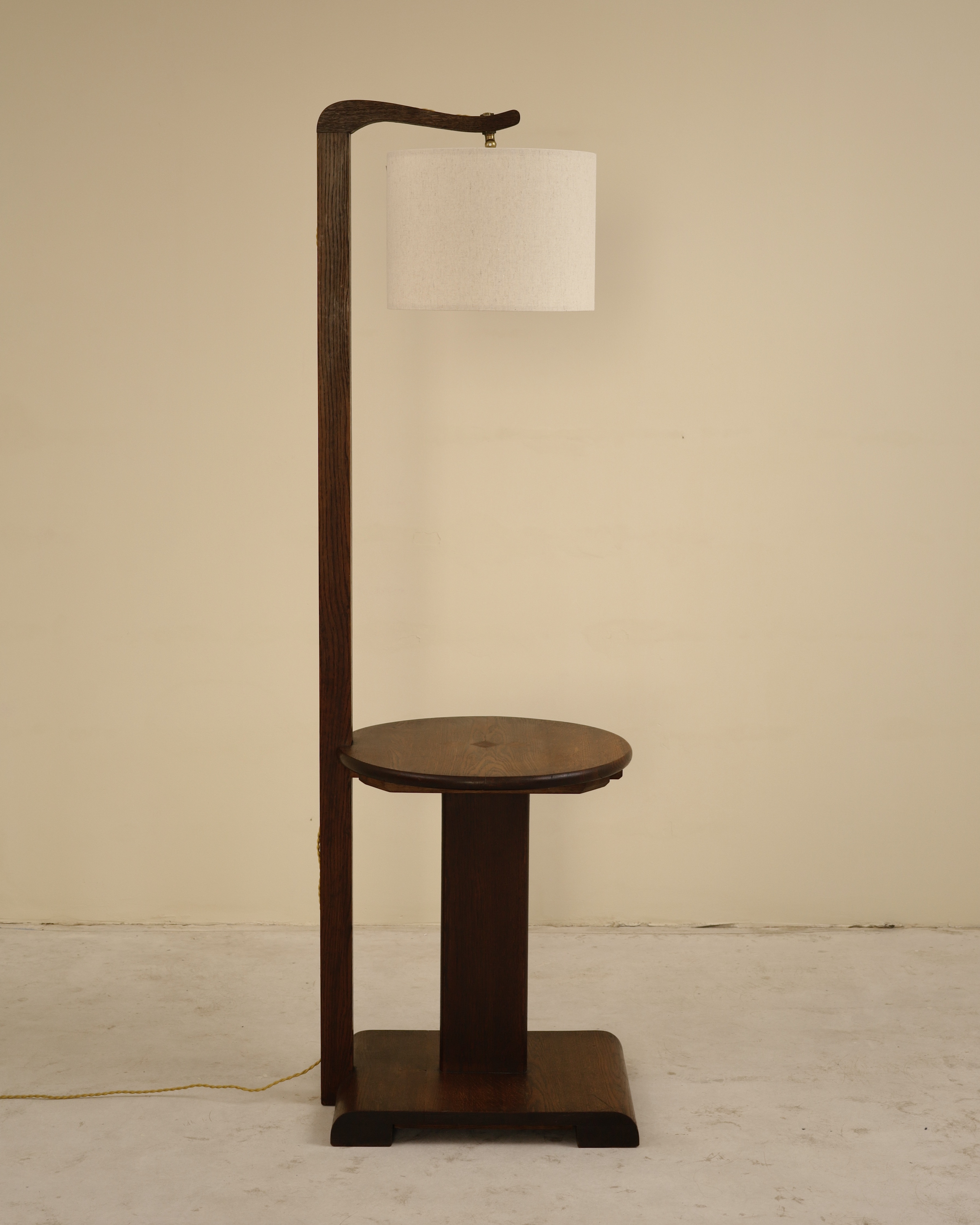 Lampadaire en chêne massif, France, 1940's – Image 3